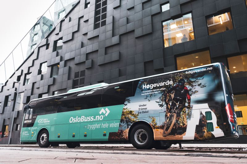 Bussdekor OsloBuss Høgevarde Tengsfoto
